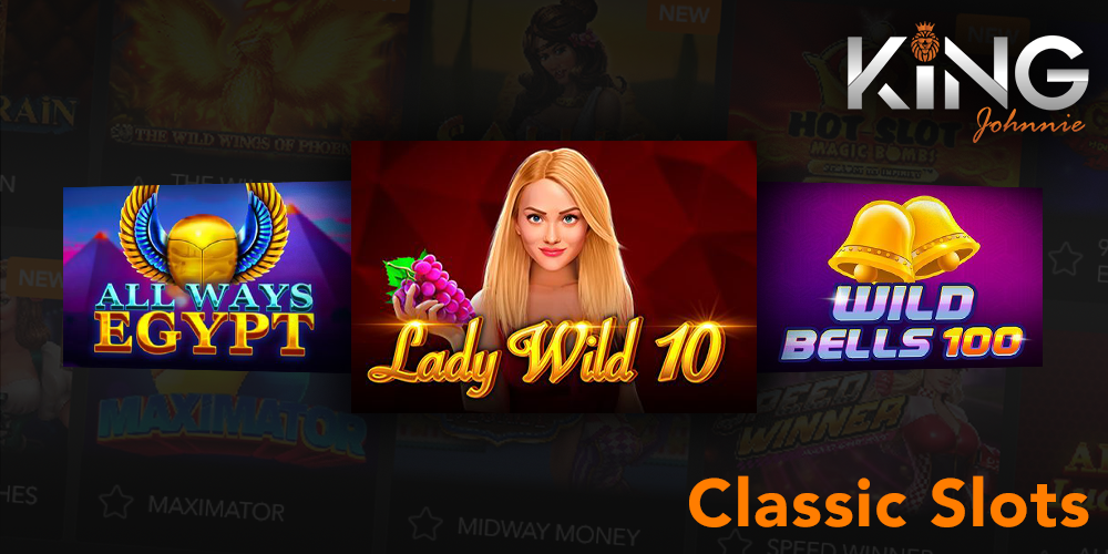 Classic Slots category at King Johnnie casino
