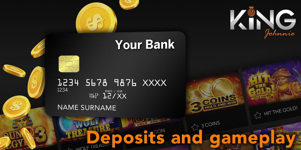 basic rules for deposit and gameplay in King Johnnie casino