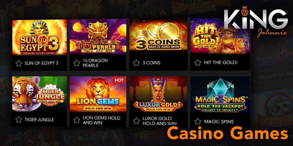 Play over 2,000 King Johnnie casino games