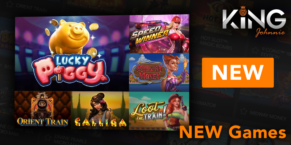 New Games category at King Johnnie casino