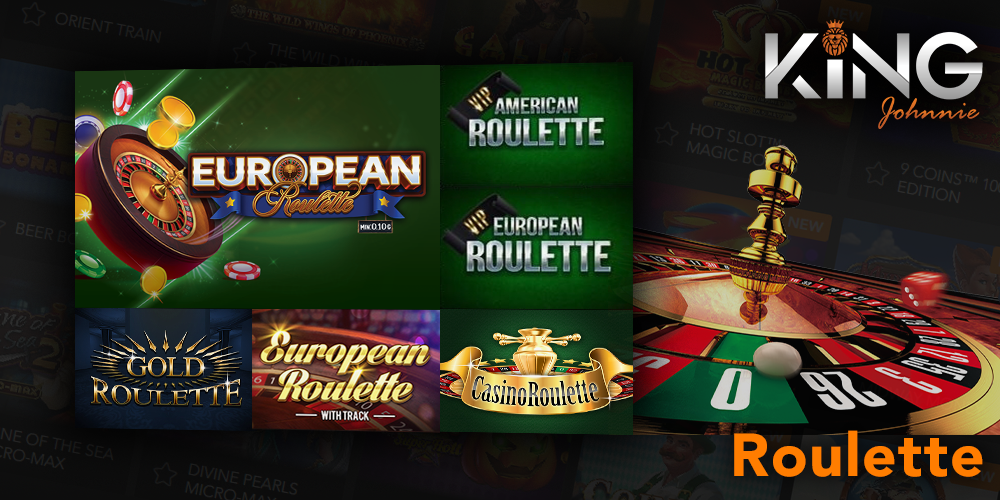 Roulette category at King Johnnie casino