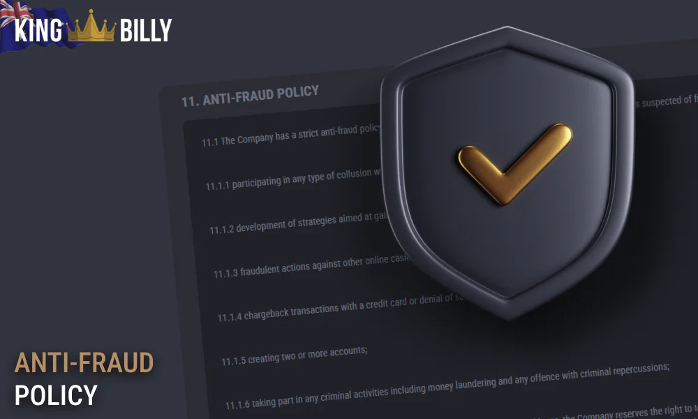 Anti-fraud at King Billy