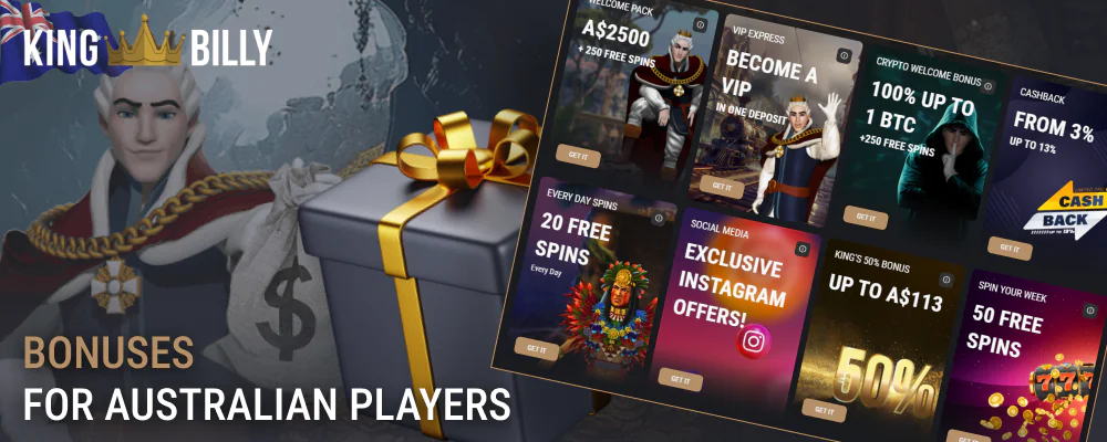 King Billy Bonuses