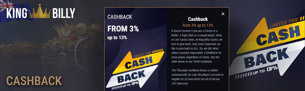 King Billy Cashback
