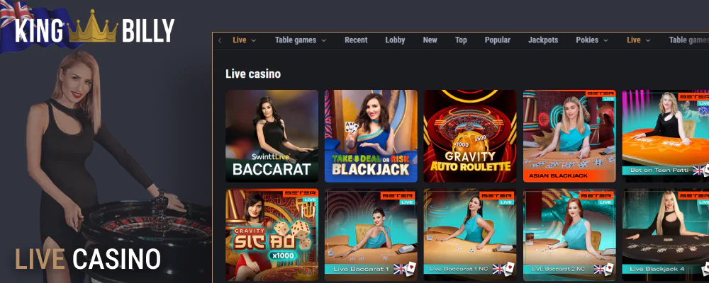 King Billy Live Casino