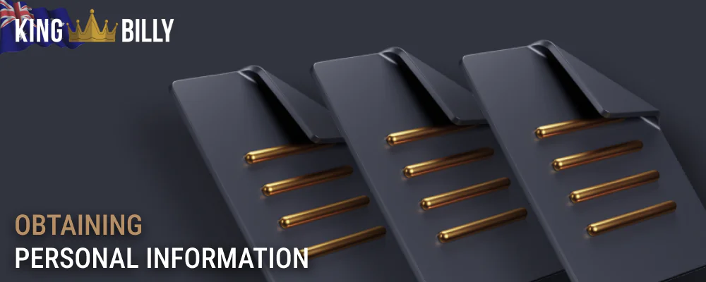 Receipt of personal information by Billy King