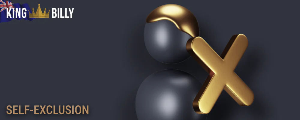 Self-exclusion from the King Billy casino