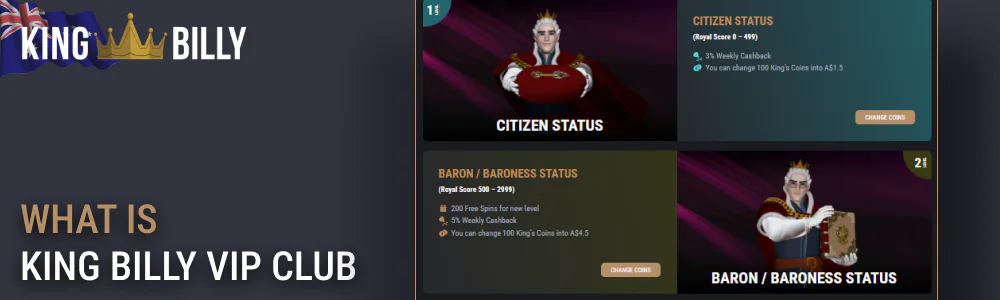 About King Billy VIP Club